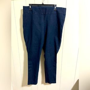 Torrid dark wash jegging jeans plus size 20 2x elastic waist pull on style
